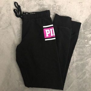 Pink sweat pants